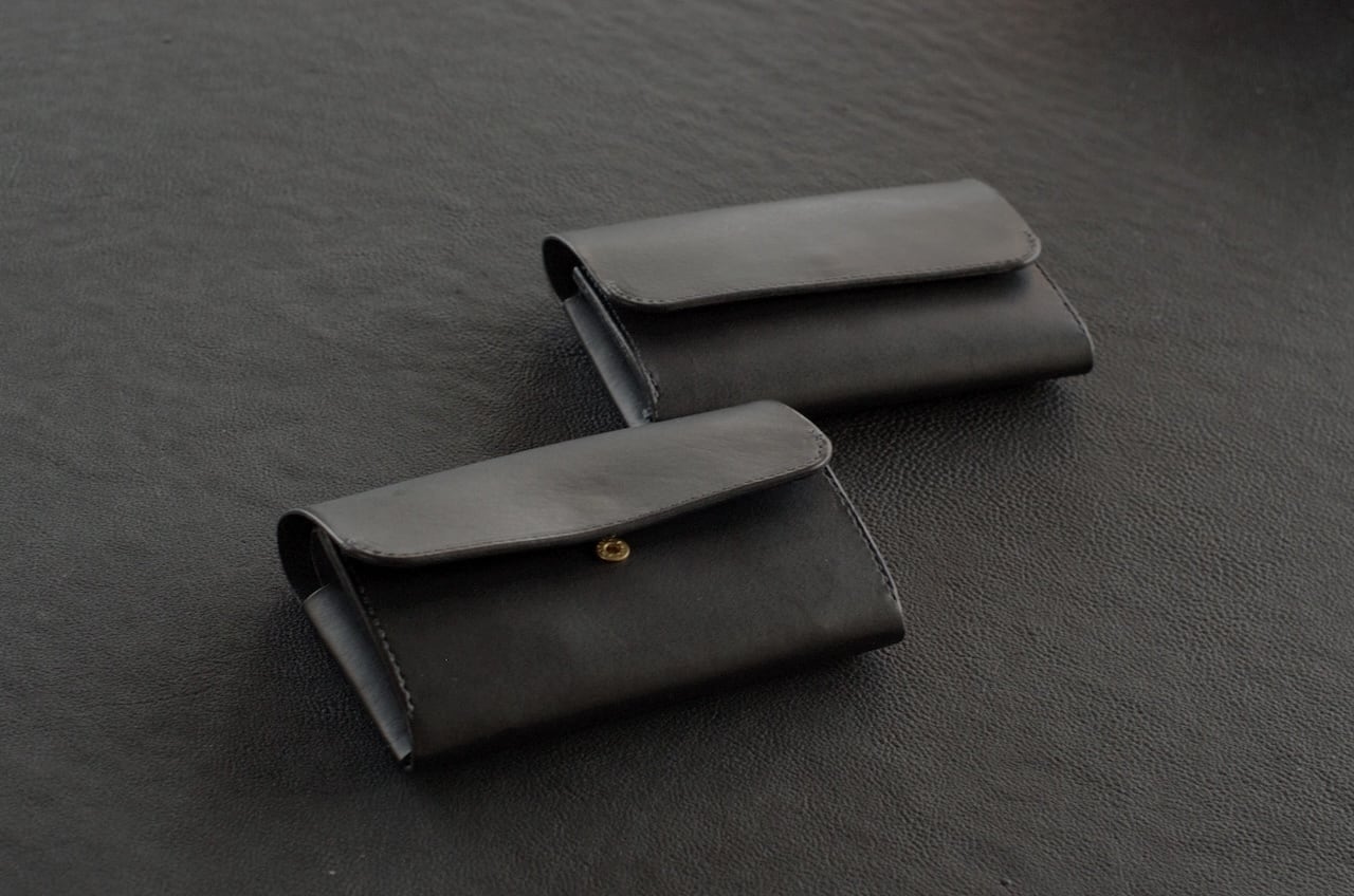イタリアンレザー 三つ折りミドルウォレット
