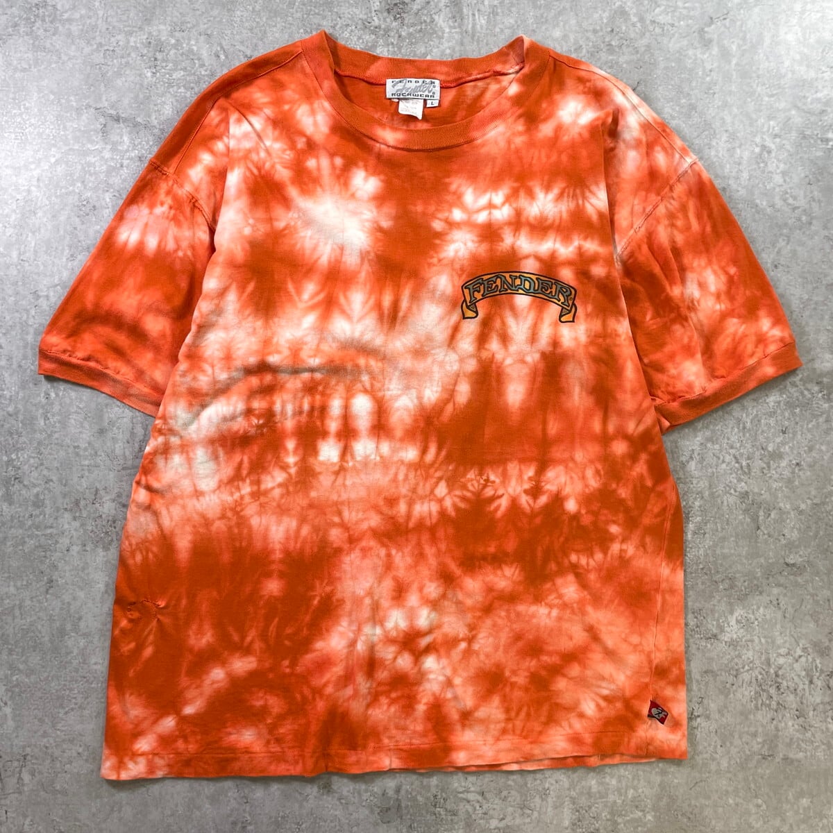 90年代 FENDER フェンダー タイダイプリントTシャツ ジミ