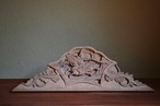 「古道具」古建築の木彫雀替 antique Carved Wooden Bracket