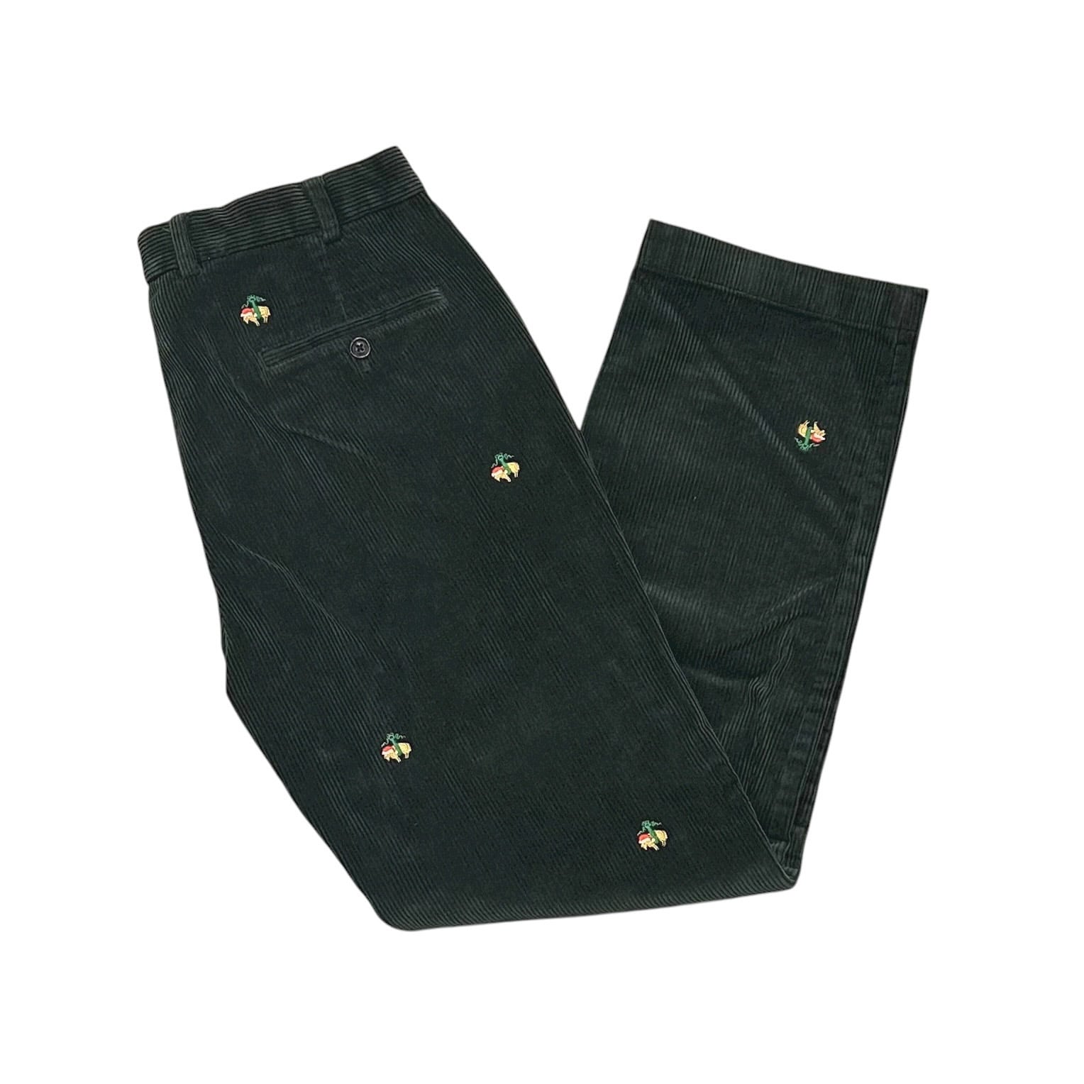 美品 Brooks Brothers ツータック コーデュロイパンツ オリーブ 美品 Brooks Brothers ツータック コーデュロイパンツ オリーブ BROOKS