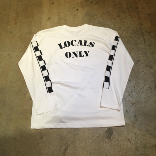 LOCALS ONLY CHECKER L/S TEE