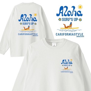 SURF GIRLビッグシルエットロンティー(ホワイト)