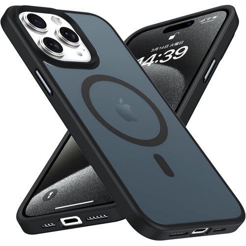 新品》 GUAGUA iPhone 15Pro ケース MagSafe対応 半透明 TPU いPhone 