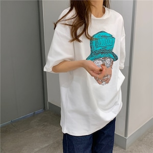 韓国風、可愛いカジュアル3色Tシャツ　 A1019