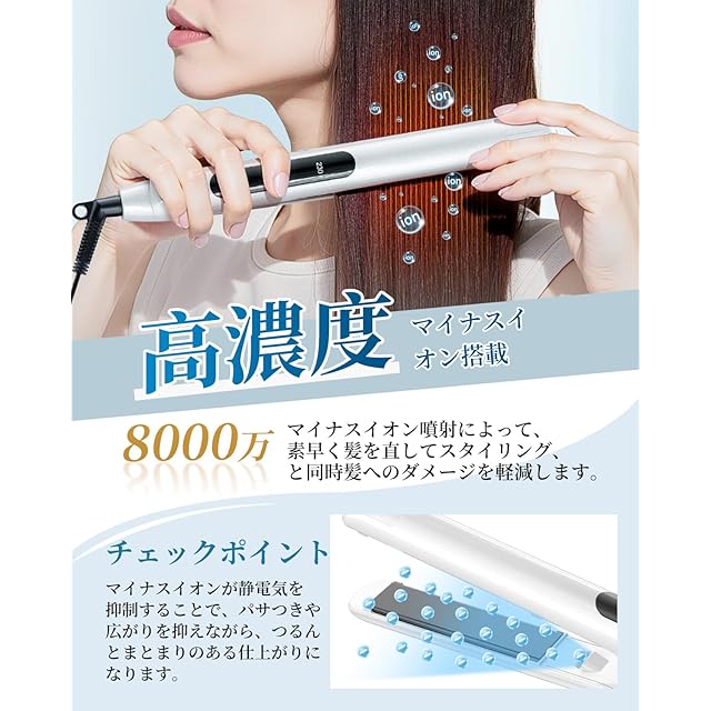 2025新モデル・3Dクッション】RUNCTY ヘアアイロン ストレート