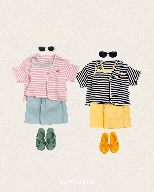 《予約・取り寄せ》Knit Ribbed Cardigan 2 Sets / oottbebe