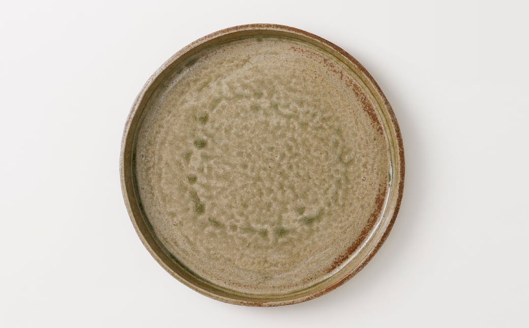 金子窯】多々良焼／七寸丸皿（縁あり） ※お好きな色をお選びください