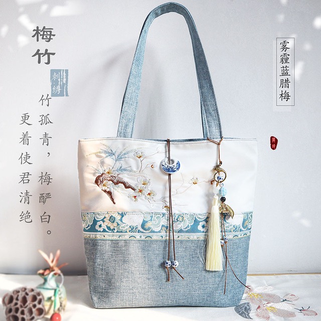 【MULINGシリーズ】★チャイナ風バッグ★ 8タイプ選択可能 肩掛けバッグ レディース 刺繍 配色