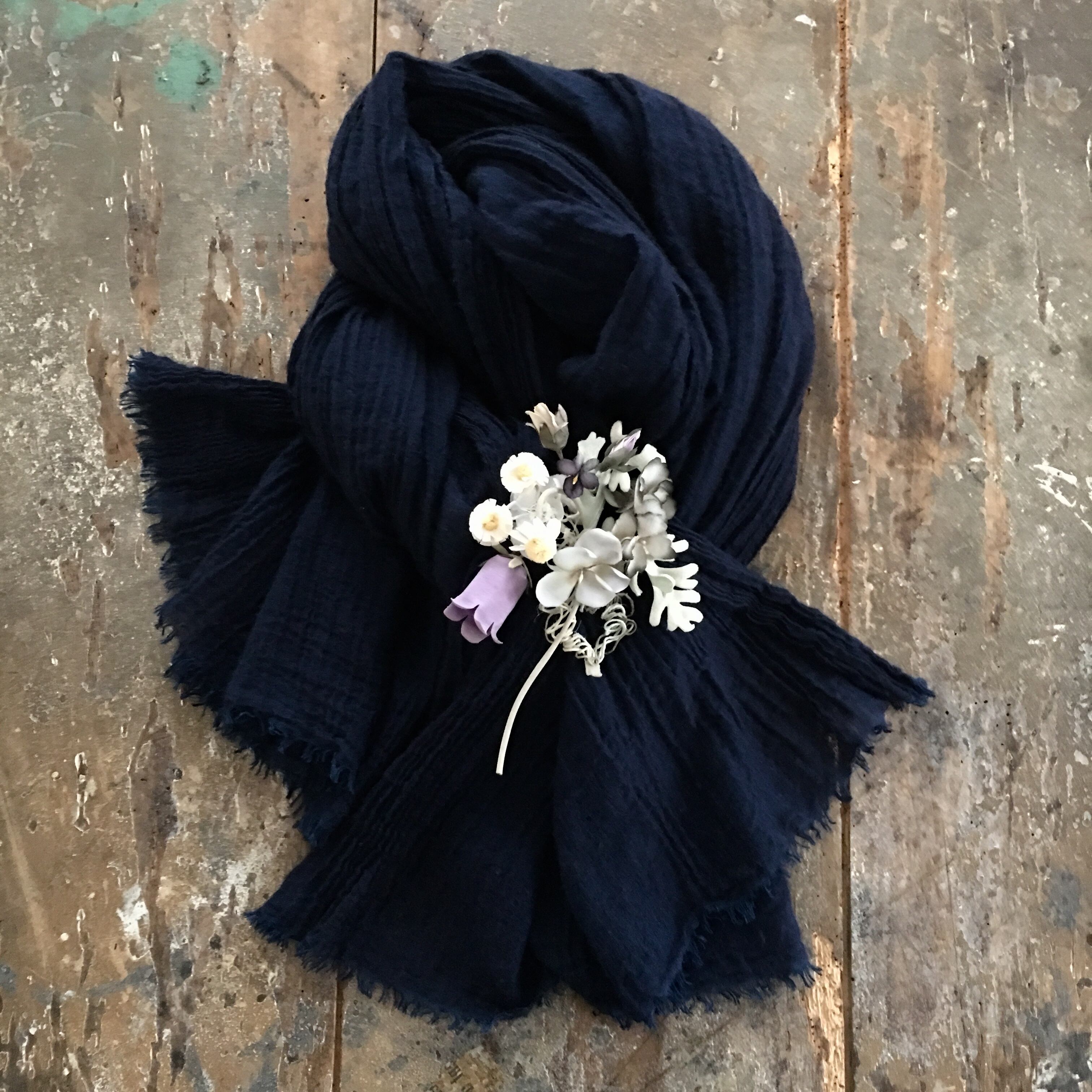 ーカンパネラカンパニュラー Suｍire Bouquet 手染め 布花 コサージュ