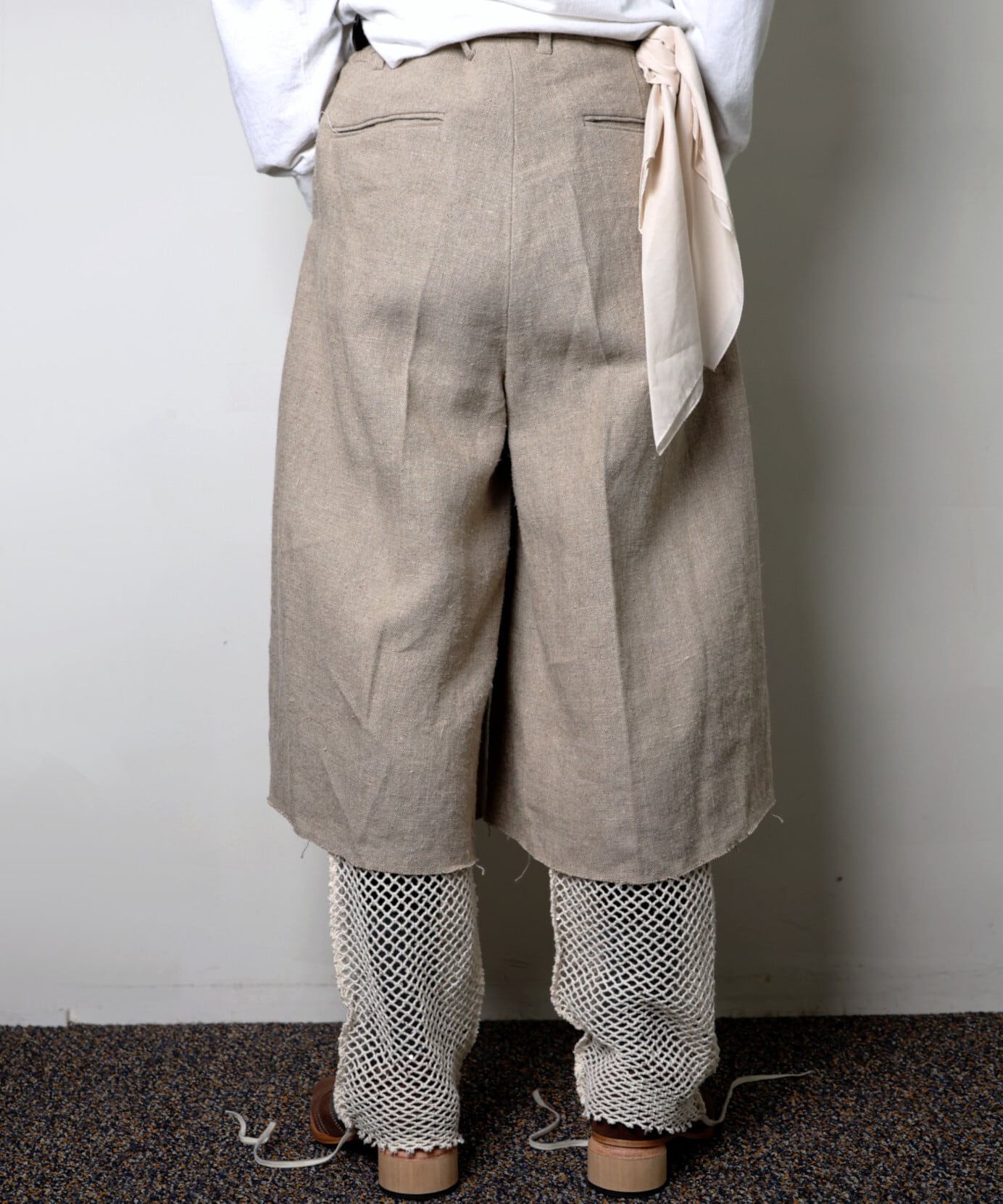 Midorikawa / MID26SS-PT02 CROPPED CULOTTES PANTS (IVORY