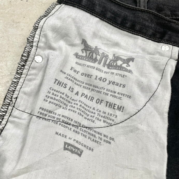 Levi's リーバイス 550 ブラックデニムパンツ メンズW40 古着 ビッグ