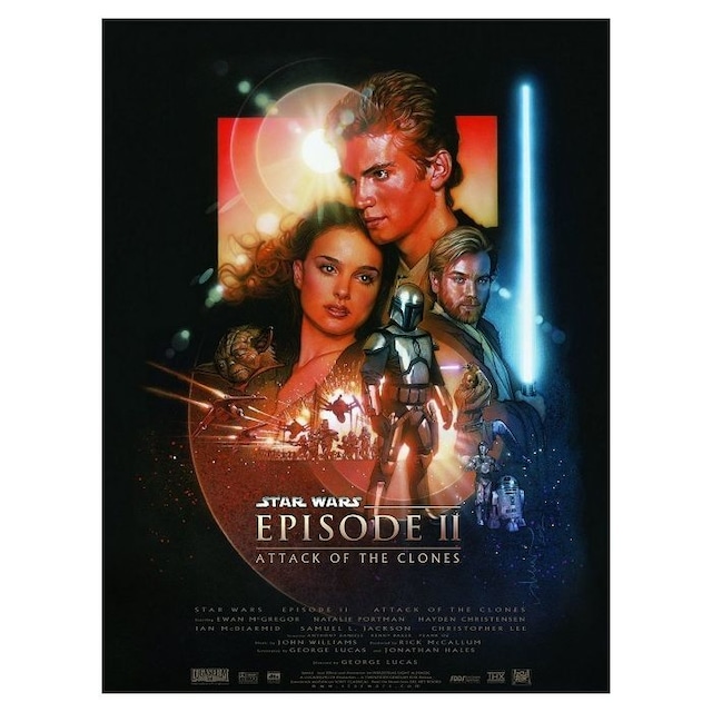 Star Wars Episode 2 Attack of the Clones スターウォーズ　エピソード２　クローンの攻撃　ポスター 61cm x 91.5cm　POSE160604