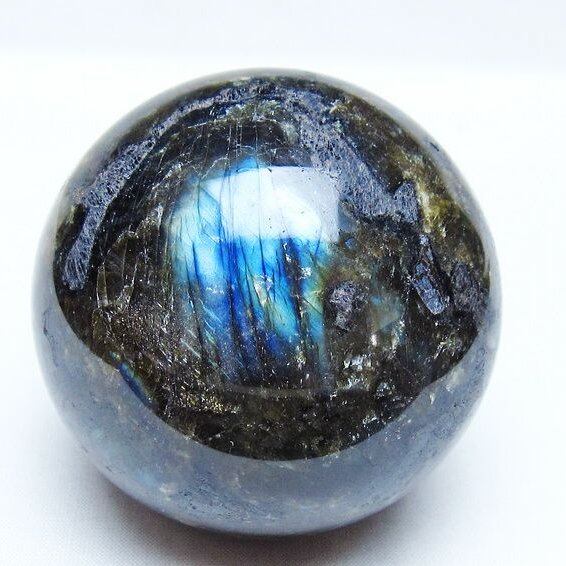 ラブラドライト 丸玉 74mm スフィア 一点物 151-9182