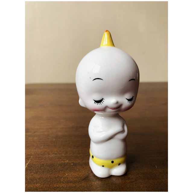 昭和レトロ 内藤ルネ RUNE 陶器製のマスコット 鬼の子 ファンシー雑貨 