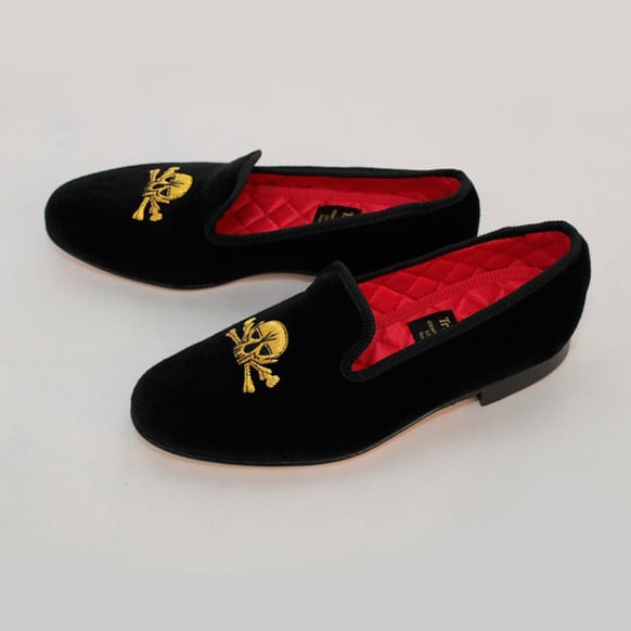 Tricker'sスリッポン FLEURDELYSベルベット