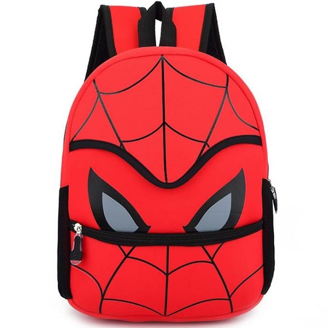 スパイダーマン漫画バッグの生徒グレード1-2肩を負担の子供子供学校男の子女の子幼児バックパックサッチェル