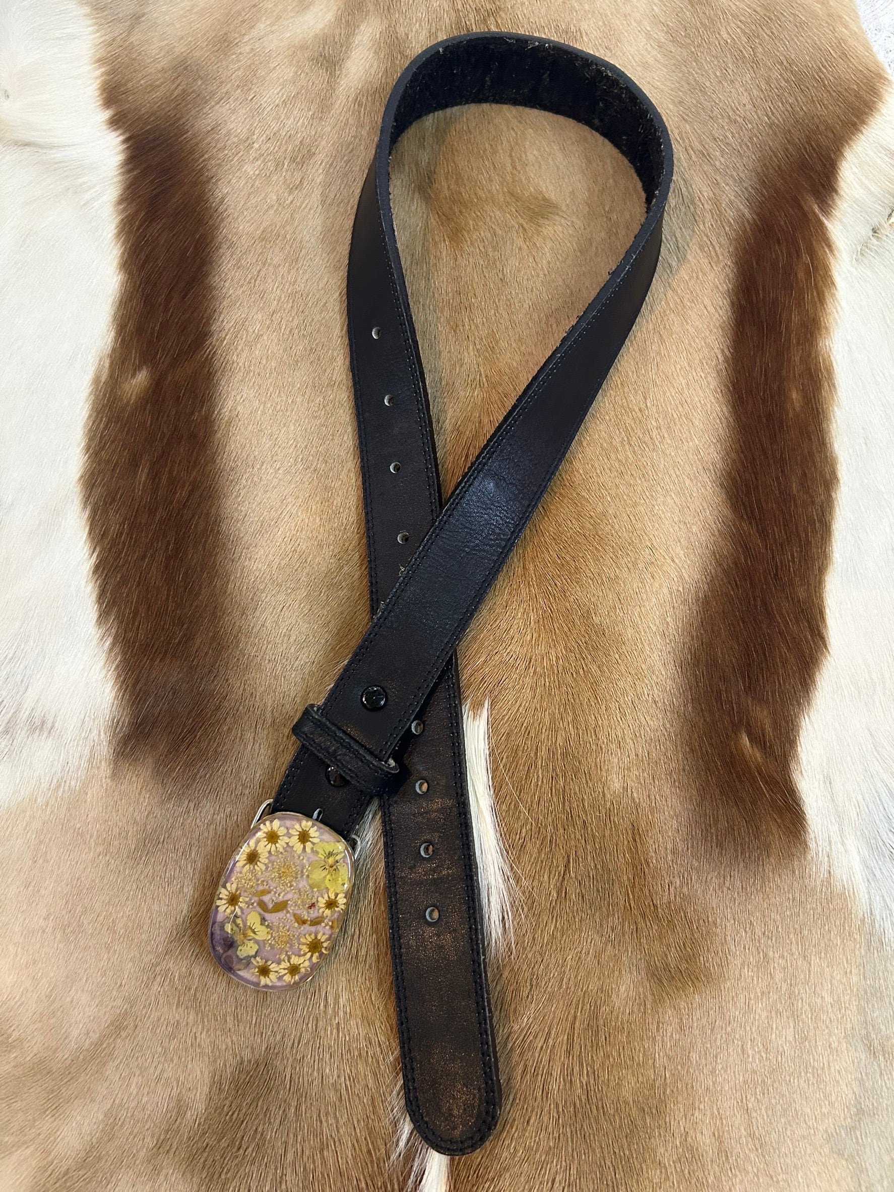 Leather belt