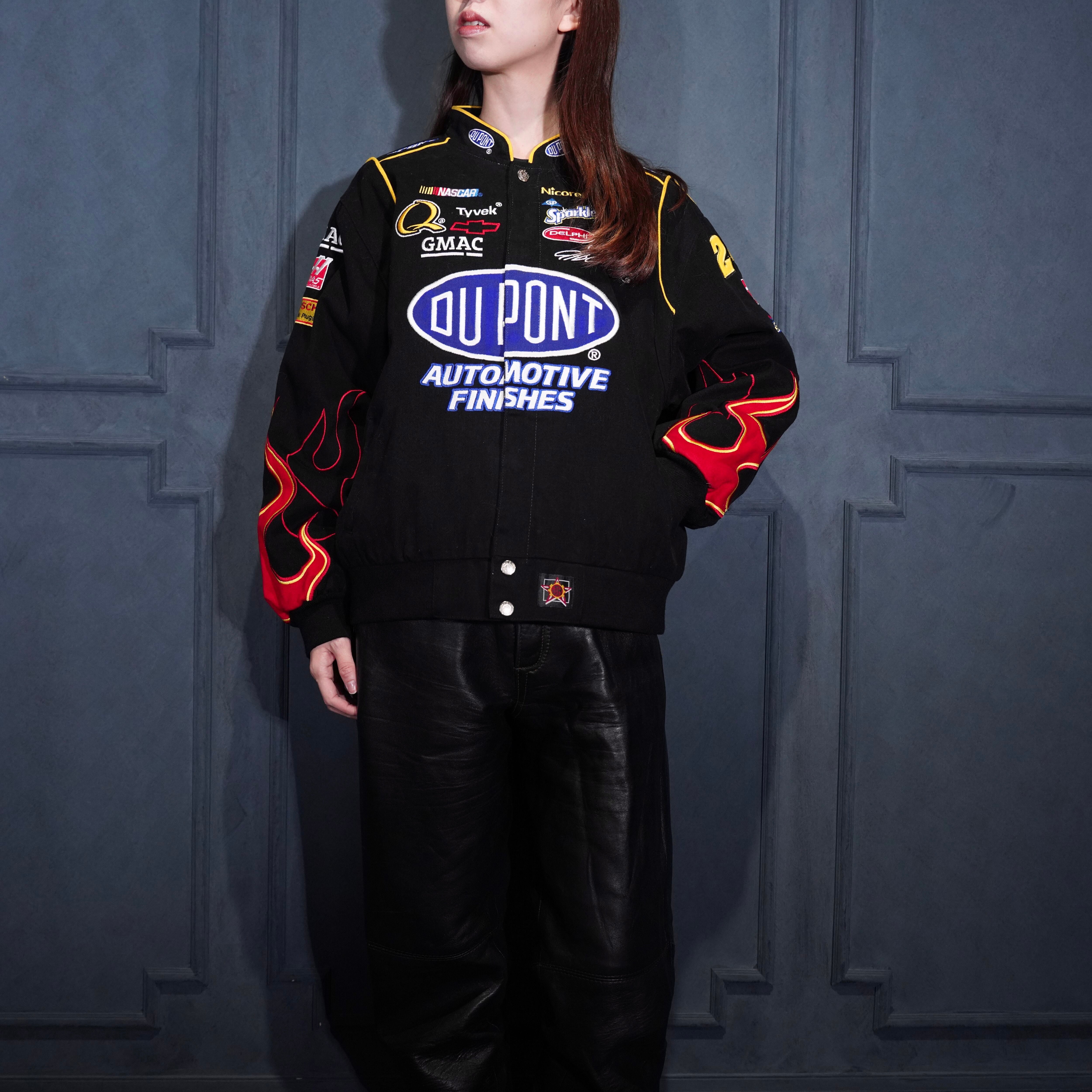 USA VINTAGE JH DESIGN JEFF HAMILTON EMBROIDERY DESIGN RACING