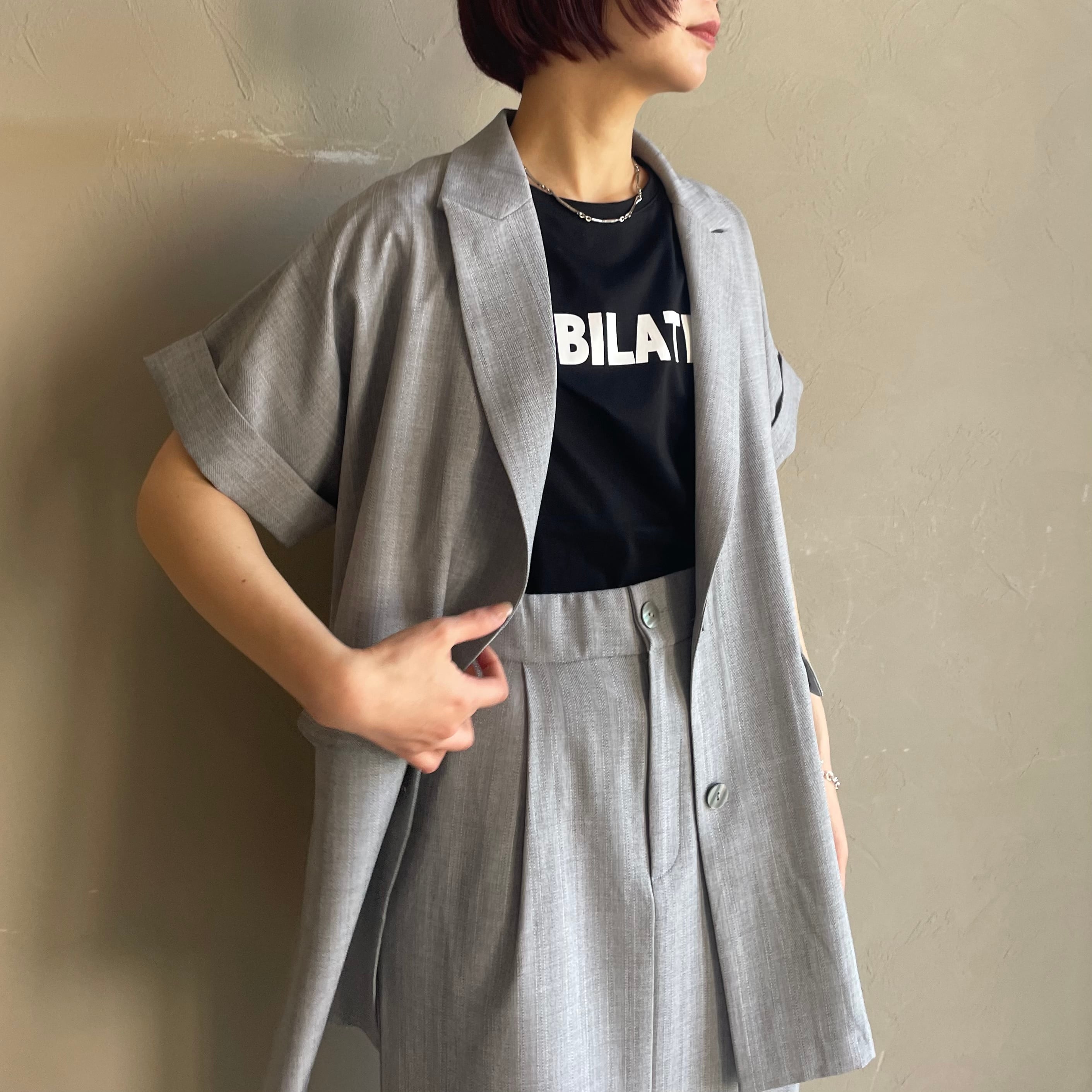 ROSIEE ロージー　半袖ジャケット ROSIEE】ハーフスリーブジャケット | valance 福井｜レディース