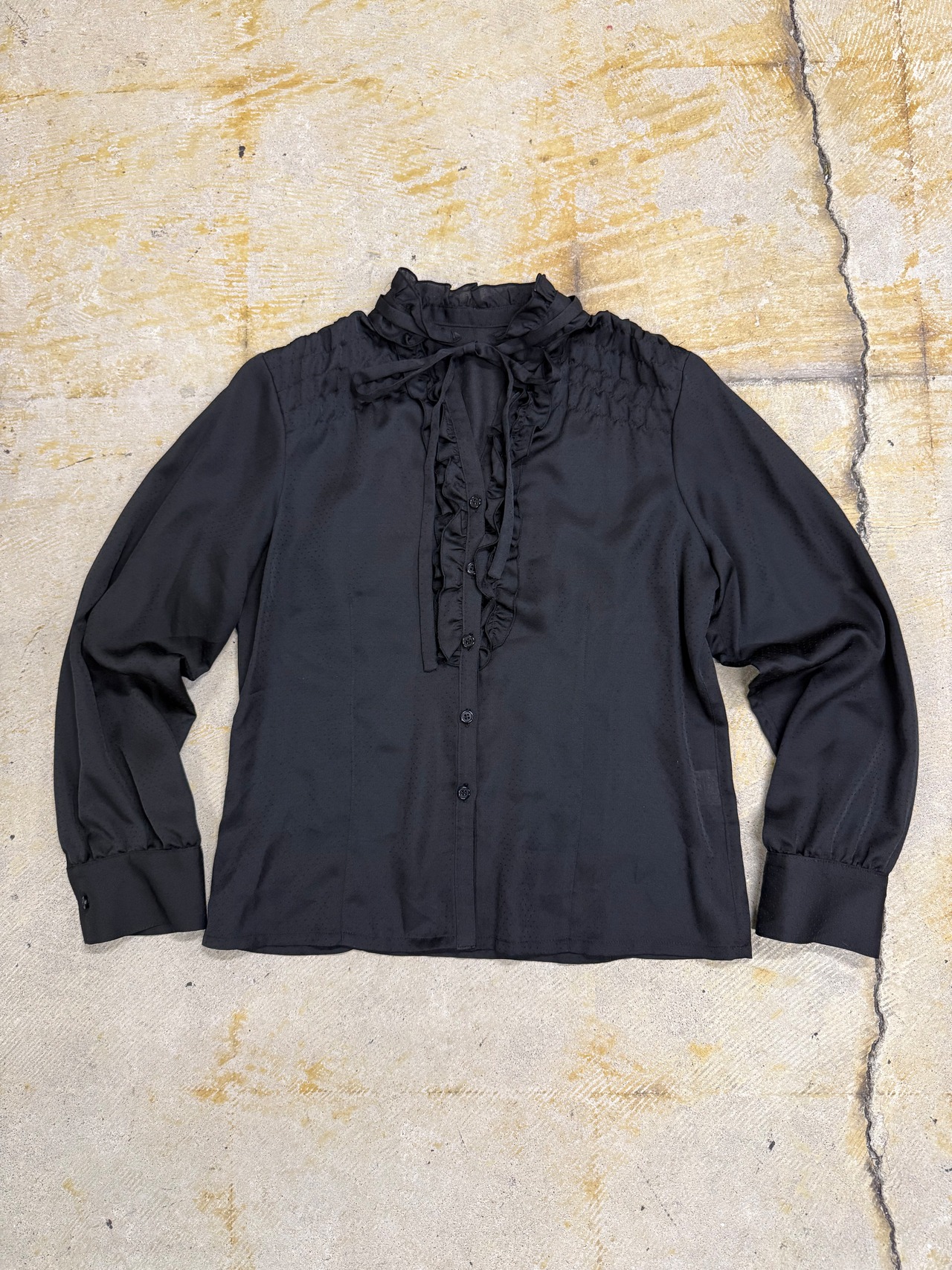 frill sheer shirts