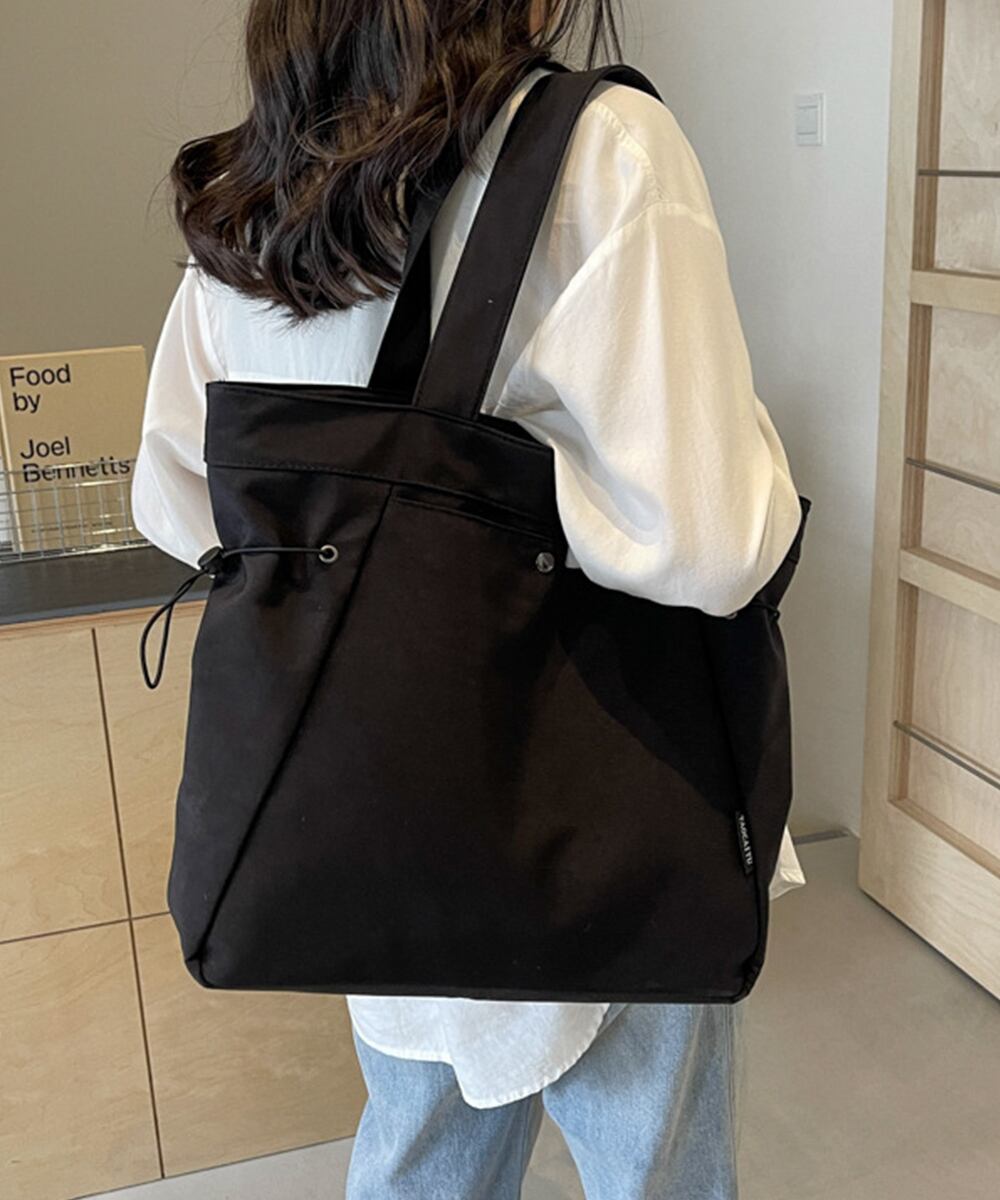 トートバッグ 大容量 A4 レディース 韓国 通勤 通学 ドローストリング おしゃれ 大人 カジュアル 折りたたみ シンプル マザーズバッグ 多収納 無地 大人可愛い 大人女子