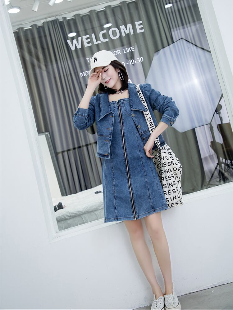 スプリングコート ジャケット ジッパードレス 大きめサイズ 春物 ミックスインファッション10698132507