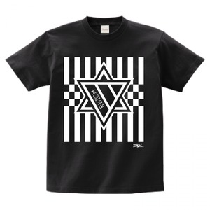 ERICH / HEXAGRAM STRIPE T-SHIRT BLACK