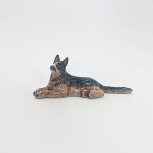 【ミニチュア陶器】German shepherd~down~