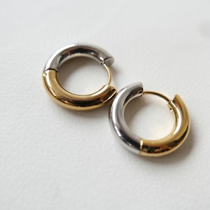 316Lバイカラーフープピアス