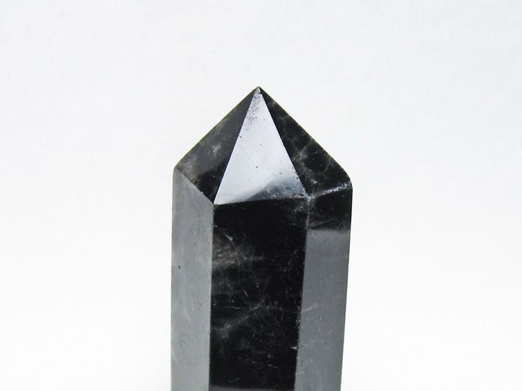 黒水晶 六角柱 モリオン ポイント 置物 一点物 142-11247 | 天然石