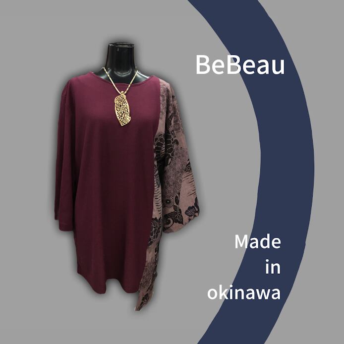 Be-Beau 和柄ベルスリーブチュニック - 画像1