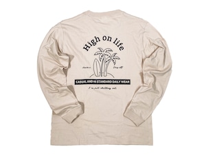 【High on life long sleeve】/ beige