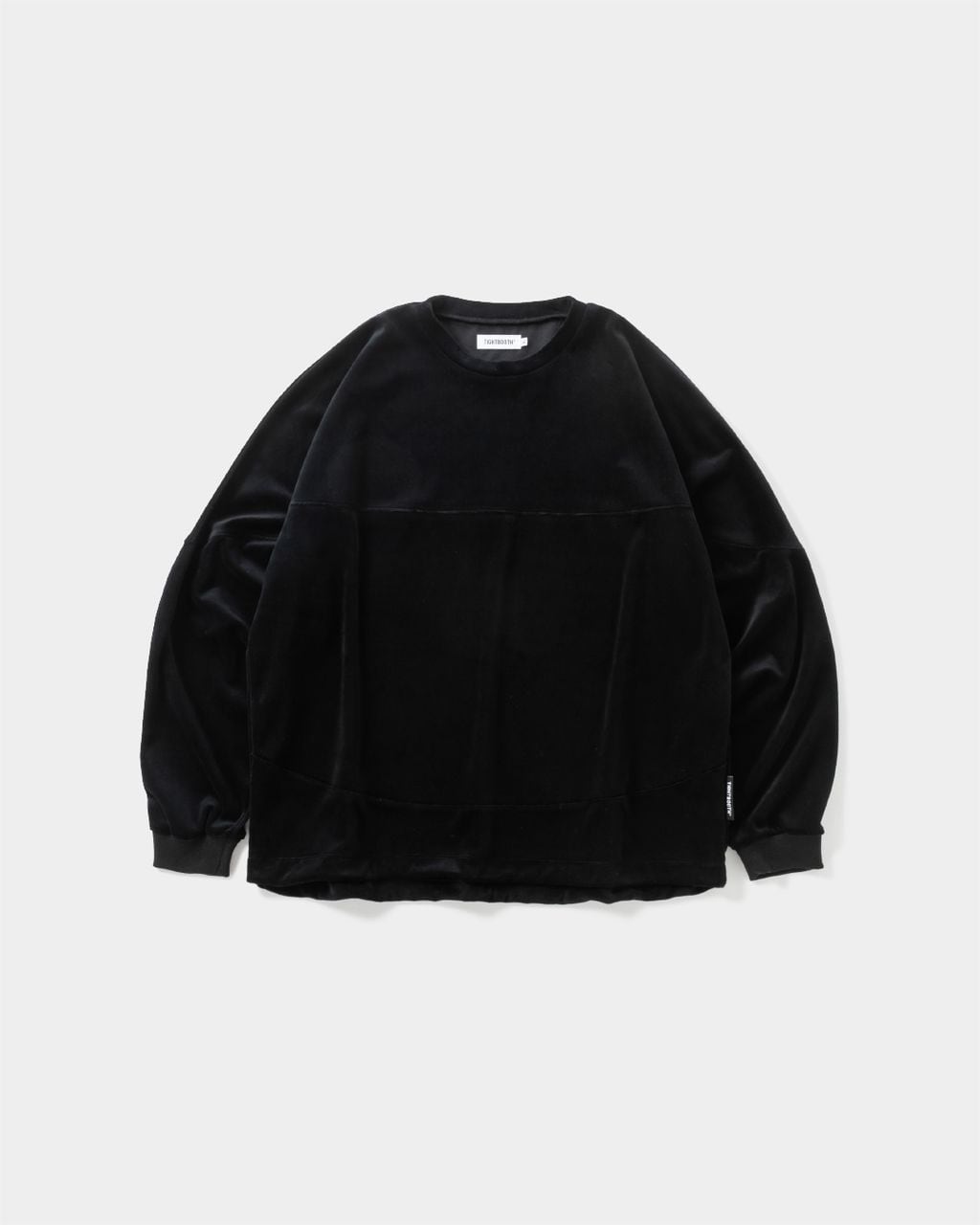 TIGHTBOOTH / VELOUR L/S CREW / BLACK
