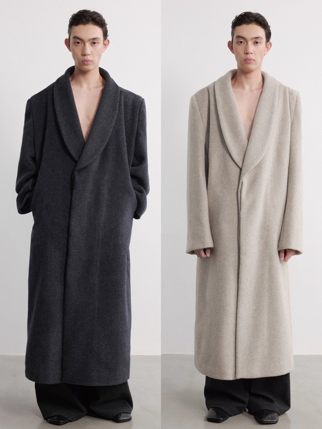 JCAESAR STUDIO WOOL ROPE COAT