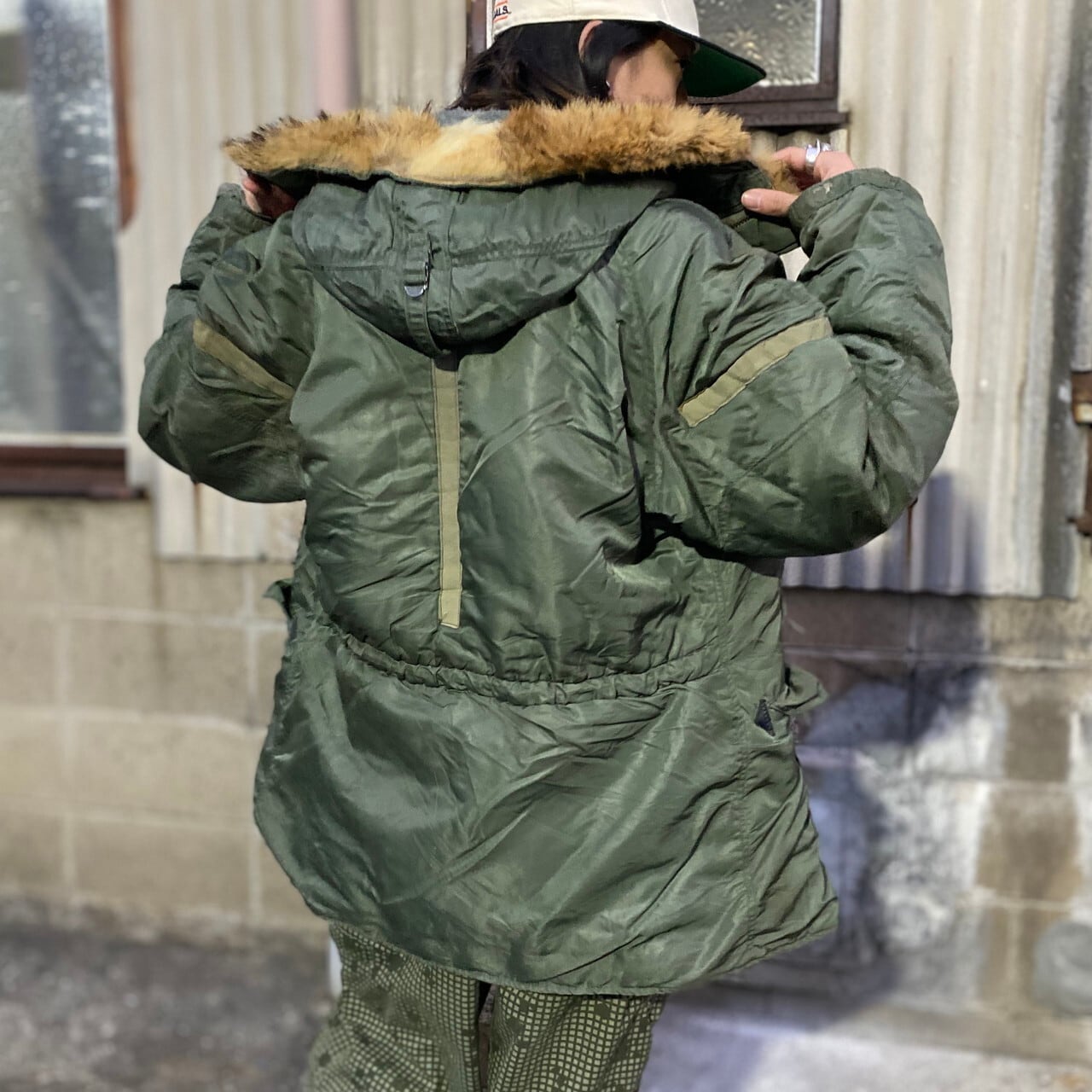 N3B N-3B PARKA L USAF 米軍リアルファーN3-B ステンシル - ジャケット ...