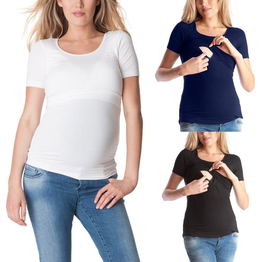 【新作】【送料無料】 マタニティ母乳育児看護トップス妊娠中のTシャツ服妊娠中の女性プラスサイズの服夏服2019新しい 大きめサイズ サマー 夏物 expec551846339433