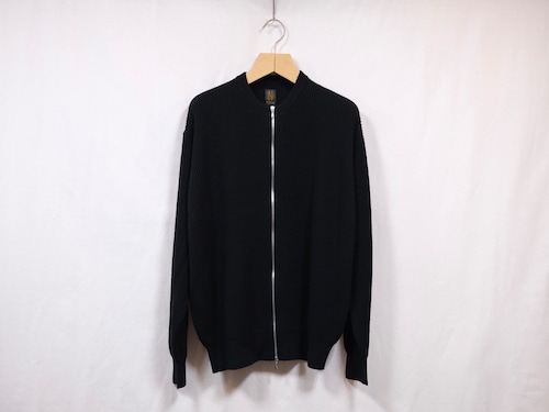 Men’s BATONER” SILK RIB CREW NECK DRIVERS KNIT BLACK”