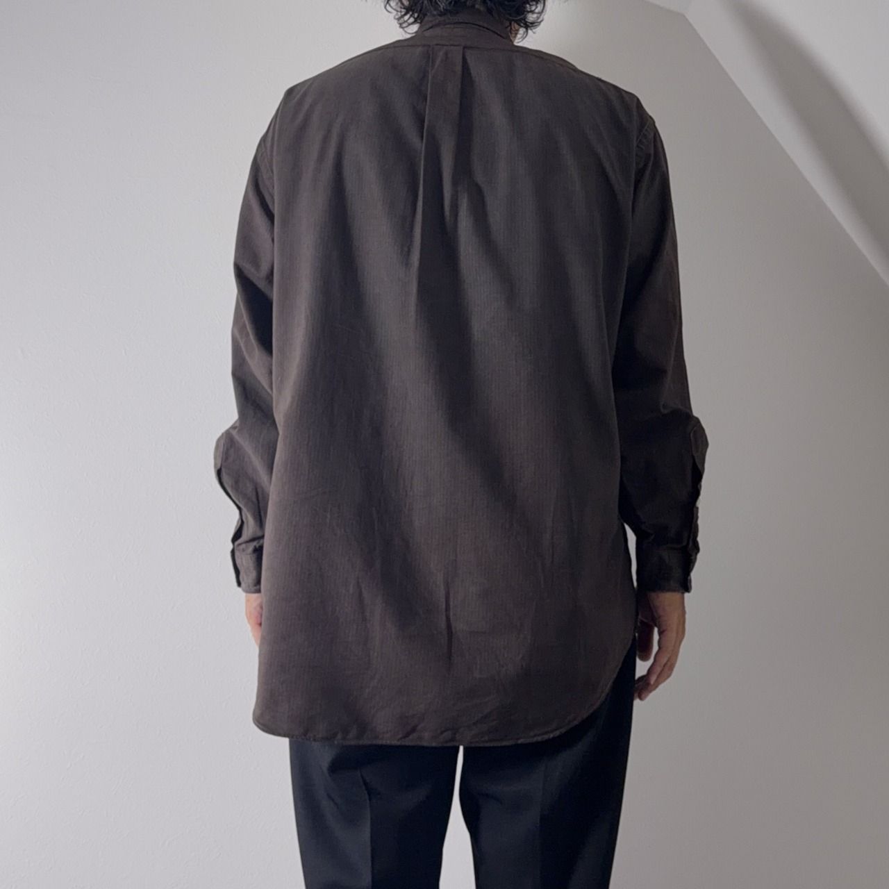 90s Ralph Lauren BIG SHIRT brown [M] 古着 - 16