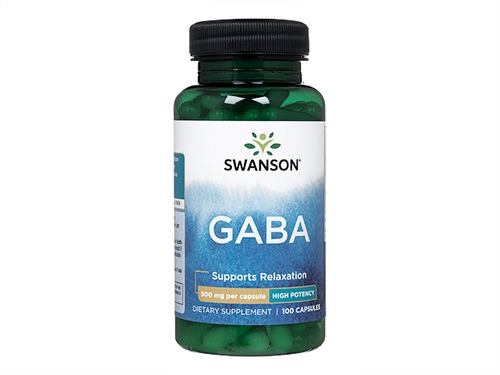 【(Swanson) GABA 500mg】ストレスを軽減させる効果やリラックス効果が期待できる注目のサプリです