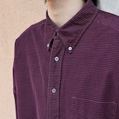 Eddie Bauer houndstooth corduroy shirt