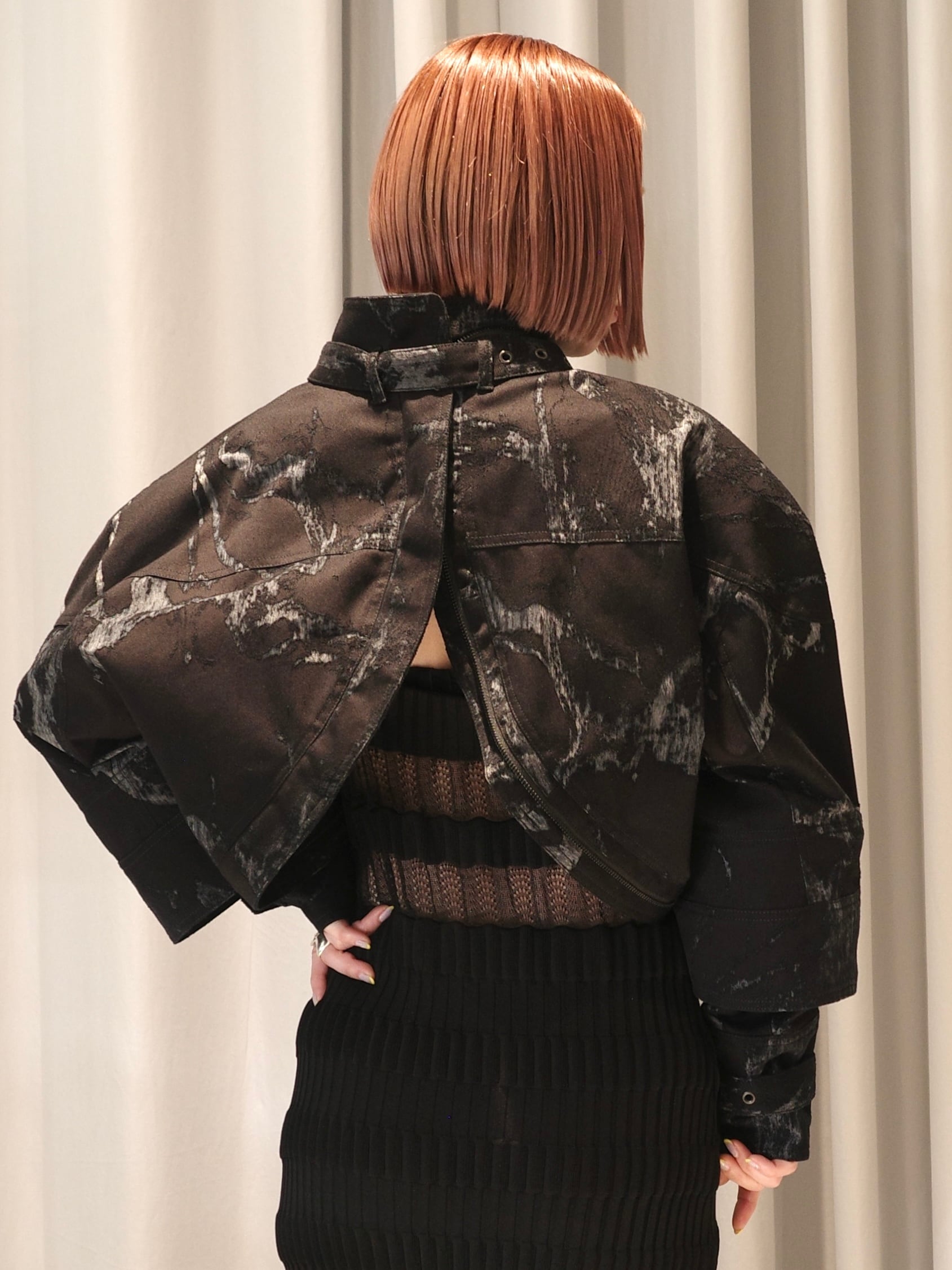 26SS】MUKCYEN ムッシャン / クロップドジャケット /scapular harness