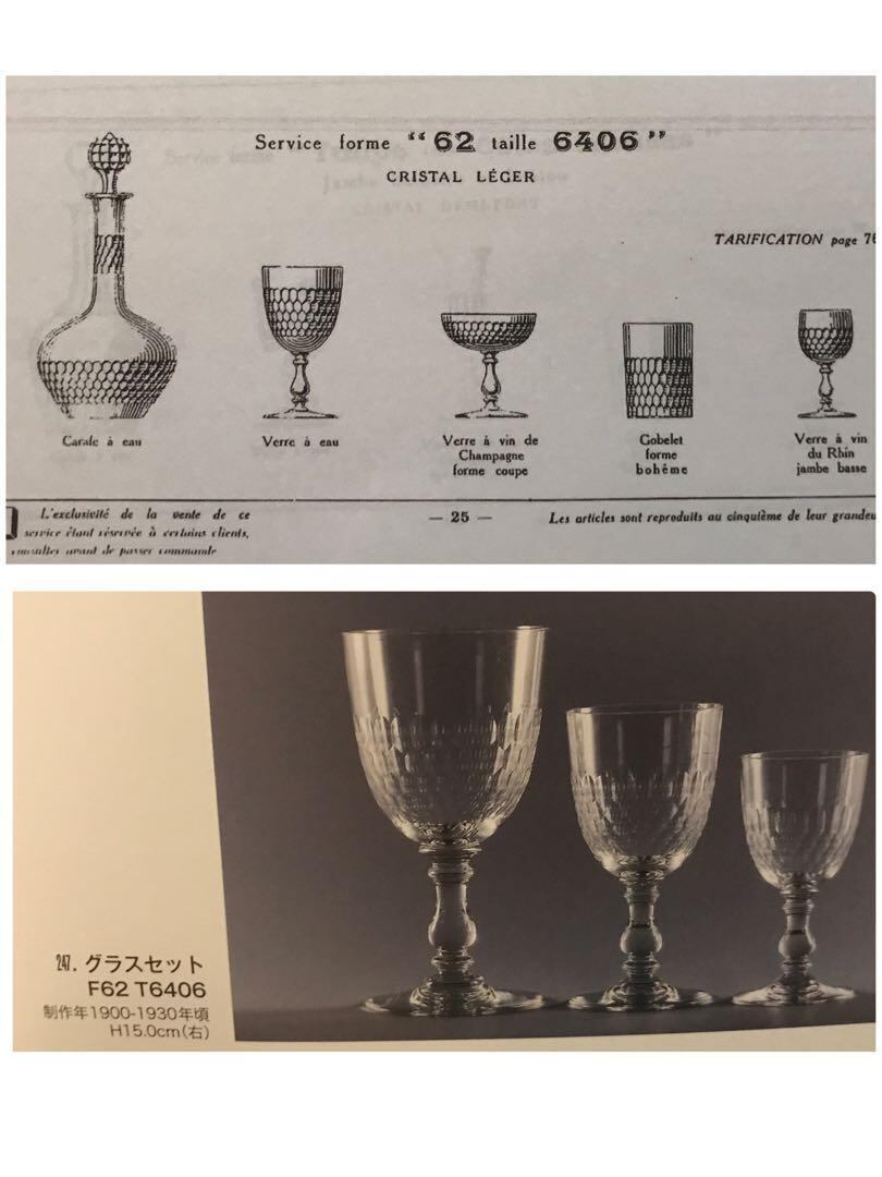 オールドバカラBACCARAT水、ワイン用クリスタルグラス☆ハニカム オールドバカラBACCARAT水、ワイン用クリスタルグラス☆ハニカム