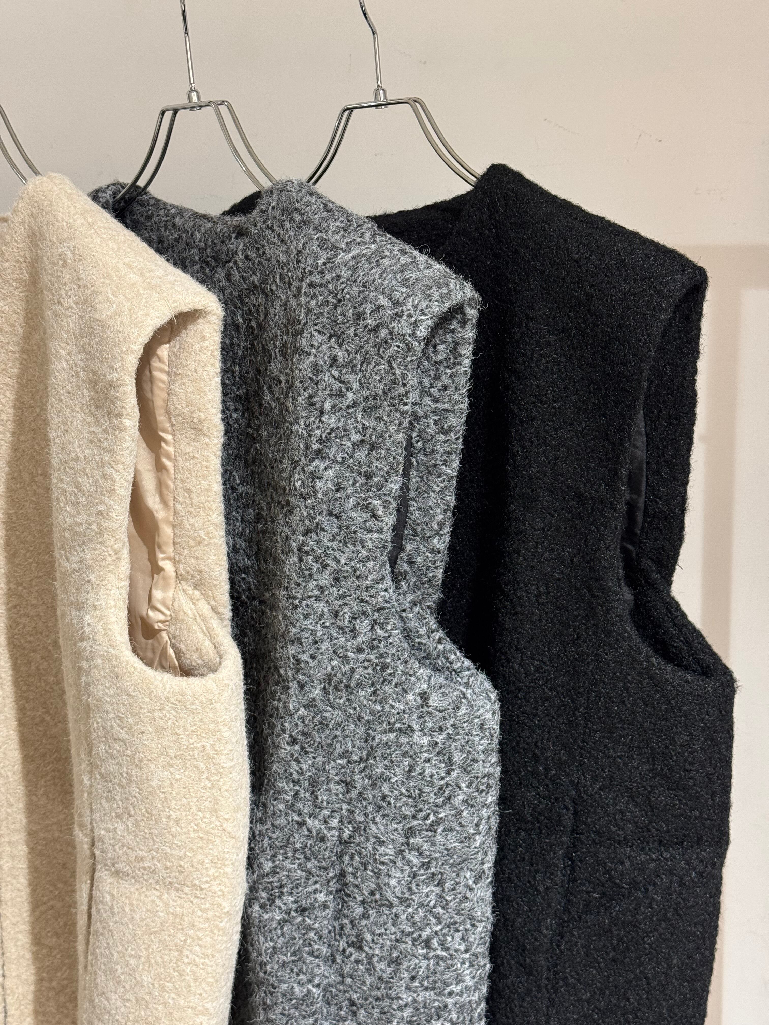 double zip wool touch vest