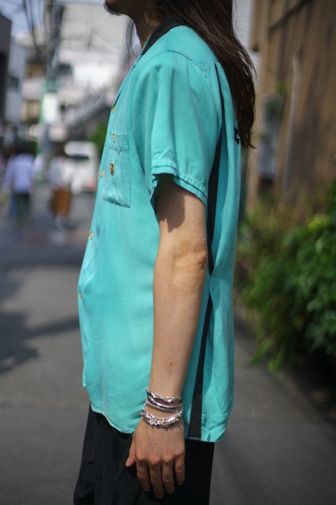 NAT NAST] Vintage rayon bowling shirt [1950s-] Vintage Bowling