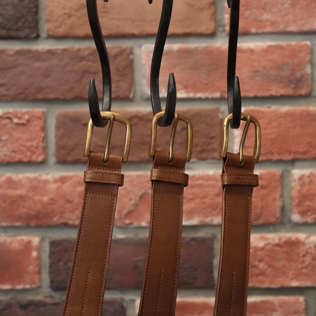 forme(フォルメ) "Jodhpurs belt" Buttero×DOUBLE -Black×Brown-