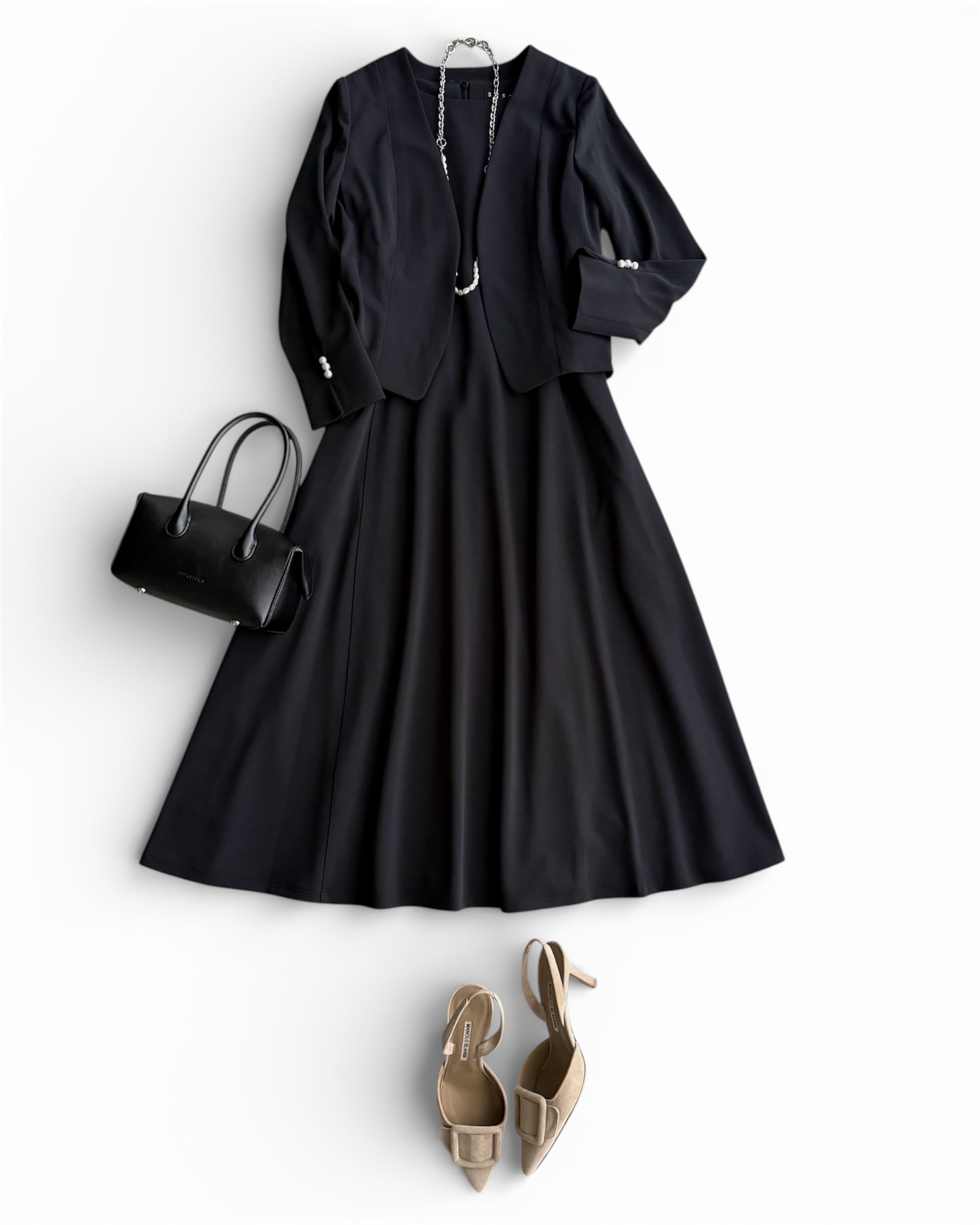 SYSORUS × akko3839 レクチュールツイルフレアワンピース 516107 | SYSORUS