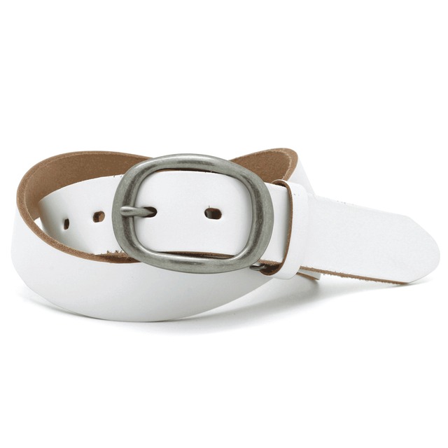 LOCAL WORKS　栃木レザーベルト　055L　”クラシコレザー”使用　オーバルギャリソンバックルベルト　帯幅3.5㎝　男女兼用　バックル交換可能　長さ調整可　レザーベルト　革ベルト　ベルト