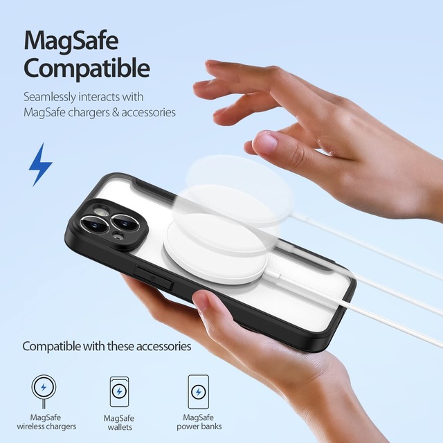 GANGXUN iPhone 14 ケース 手帳型 MagSafe対応 カード収納 360°全面耐衝撃保護 耐衝撃 携帯カバー アイフォン 14 ケース フルカバー マグセーフ対応