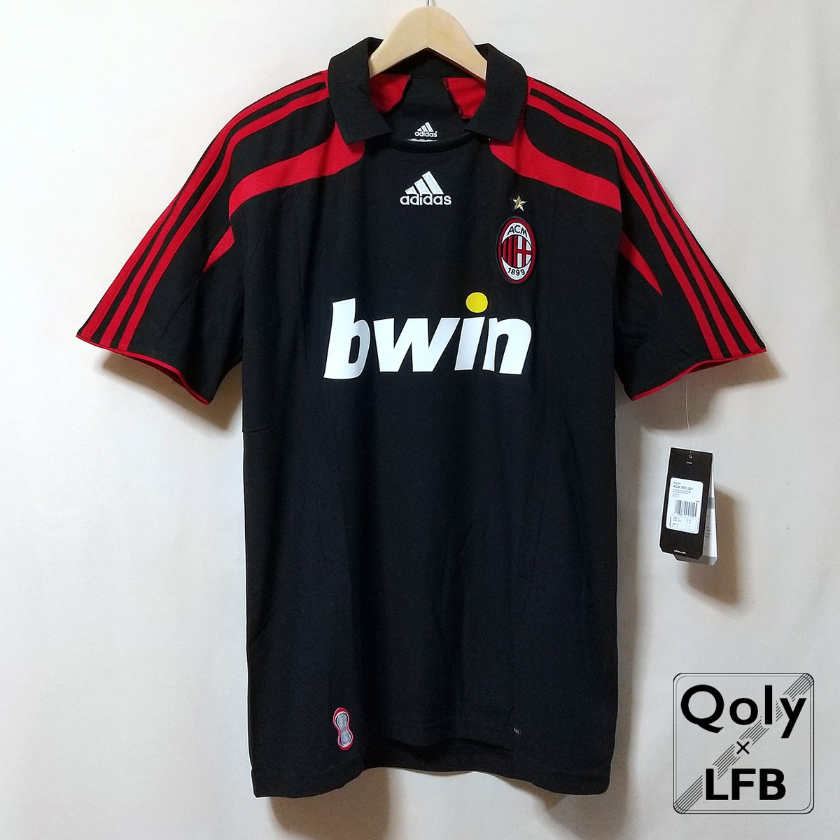 ACミラン 2007-08 adidas サード半袖 ユニフォーム（インポートM 