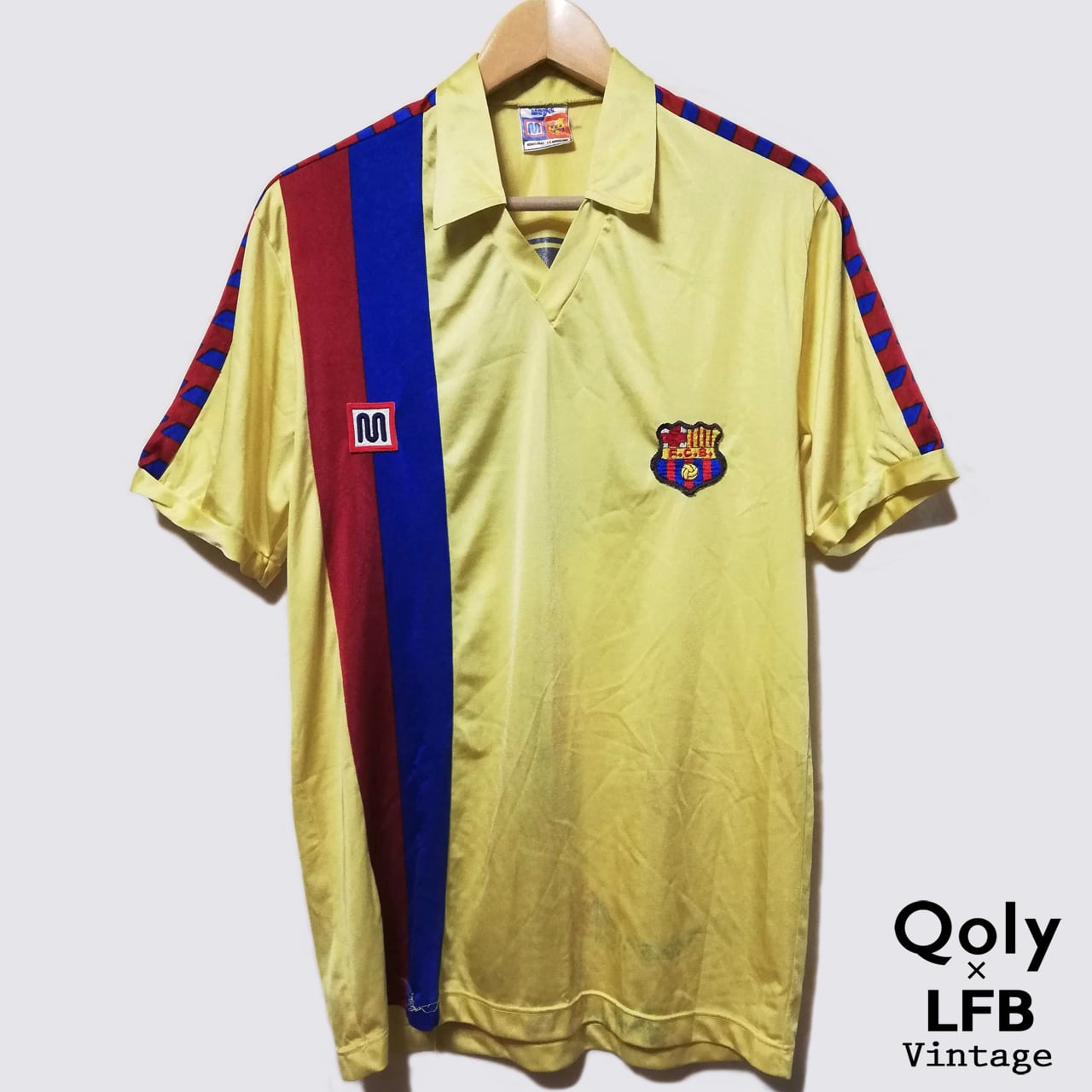 実着用】バルセロナ 1981-82 Meyba アウェイ半袖 実着用ユニフォーム